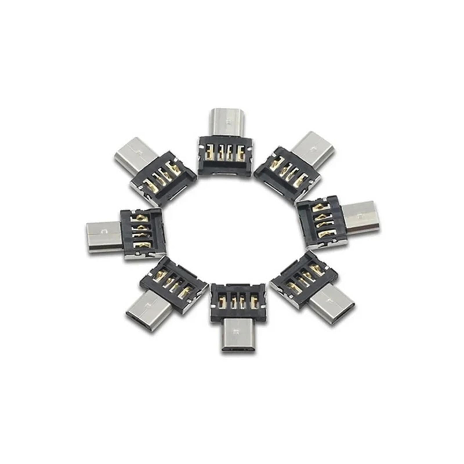 Adattatore da USB C a USB 2.0 OTG di tipo C, cavo connettore micro USB (micro USB, 3 pezzi)