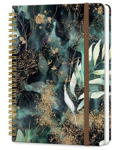 Carnet à spirale de haute qualité avec couverture rigide et feuille pailletée