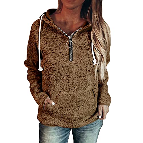 Hoodies for Women Zip up,Oversized Teen Girls Pullover Halloween Cute Sweatshirt Women Soft Jacket Skeleton Print Vintage Maternity Hoodies Plus Size Jackets for Women Brown