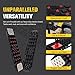 BUNKER INDUST Gen 11th Traction Boards with Mounting Kit, Pair Offroad Recovery Tracks with Jack Base for 4X4 Jeep Truck Tire Traction-Sand,Mud, Snow Ramps (Black)