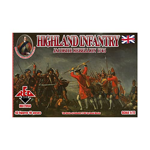 Red Box Figures Jacobite Rebellion 1745: Highland Infantry (43-Piece) (1/72-Scale)