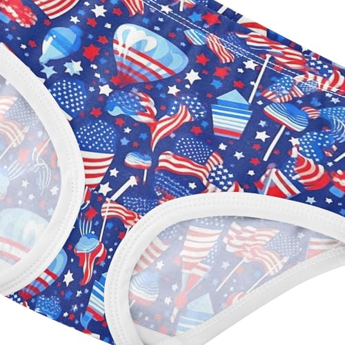 J JOYSAY Usa Flags Girls' Underwear Cotton Little Girls Briefs4
