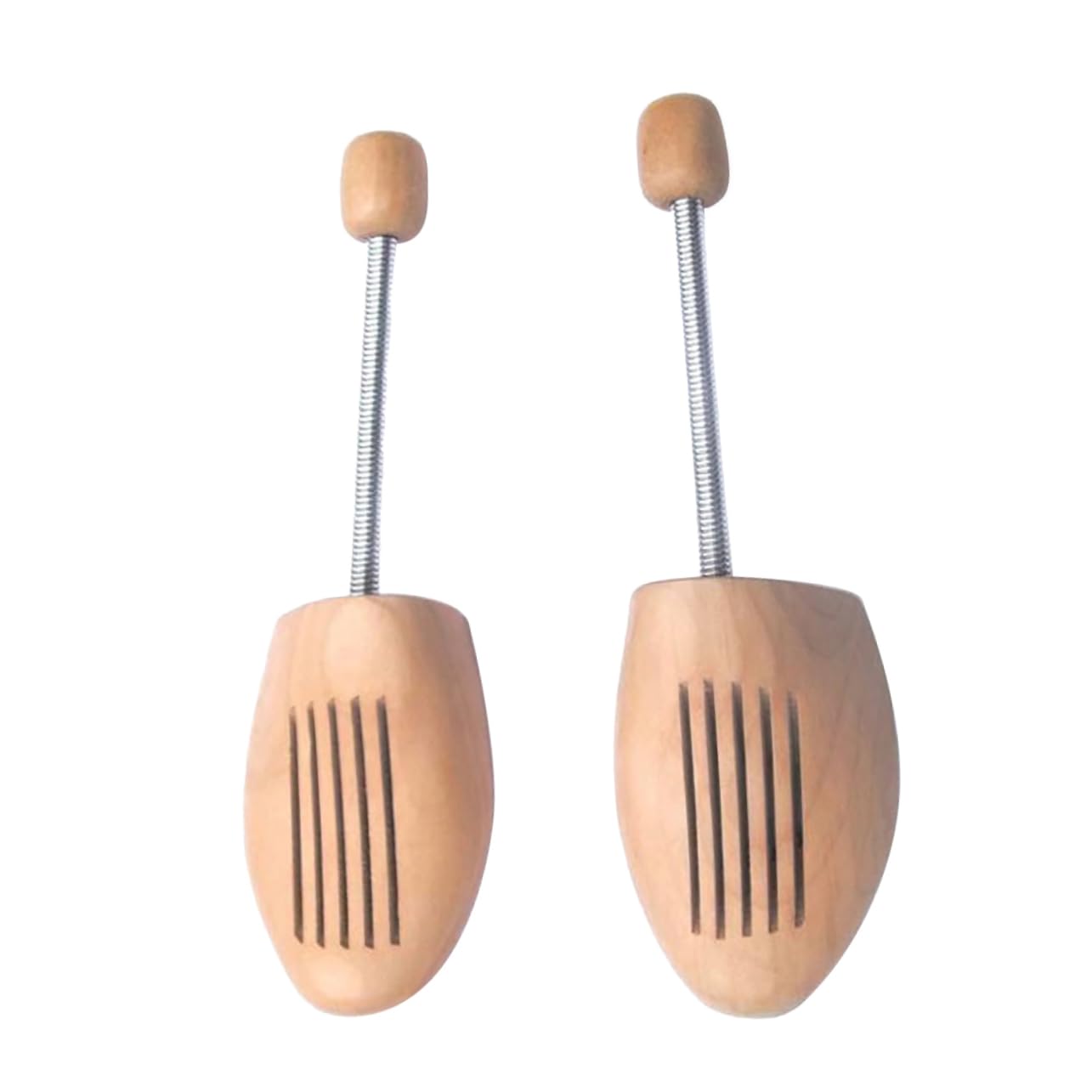 PACKOVE Schuhpflegeset 4 Paare Schuhweiter Verstellbarer Schuhspanner Schuhhalter Schuhbaum Schuhformer Lederschuhe Bahre Bambus Schuhpflege