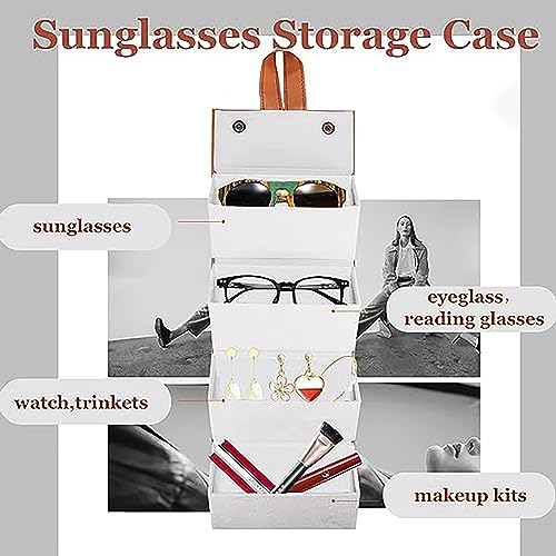 Image of House of Quirk Sunglasses Storage Box, Faux Leather Sunglasses Box