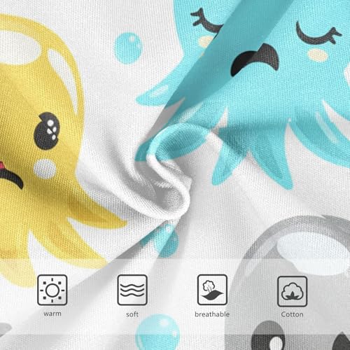 Cute Octopuses Starfish White Girls Underwear Toddler 2t Cotton Cute Panties Girl Pattern Briefs Girls Undies3