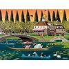 Buffalo Games Pleasant Sunday 1000-Piece Jigsaw Puzzle - 26.75 x 19.75 in, Includes Poster - Precision-Cut Pieces for Jigsaw Puzzles for Adults - Charles Wysocki Art Illustration