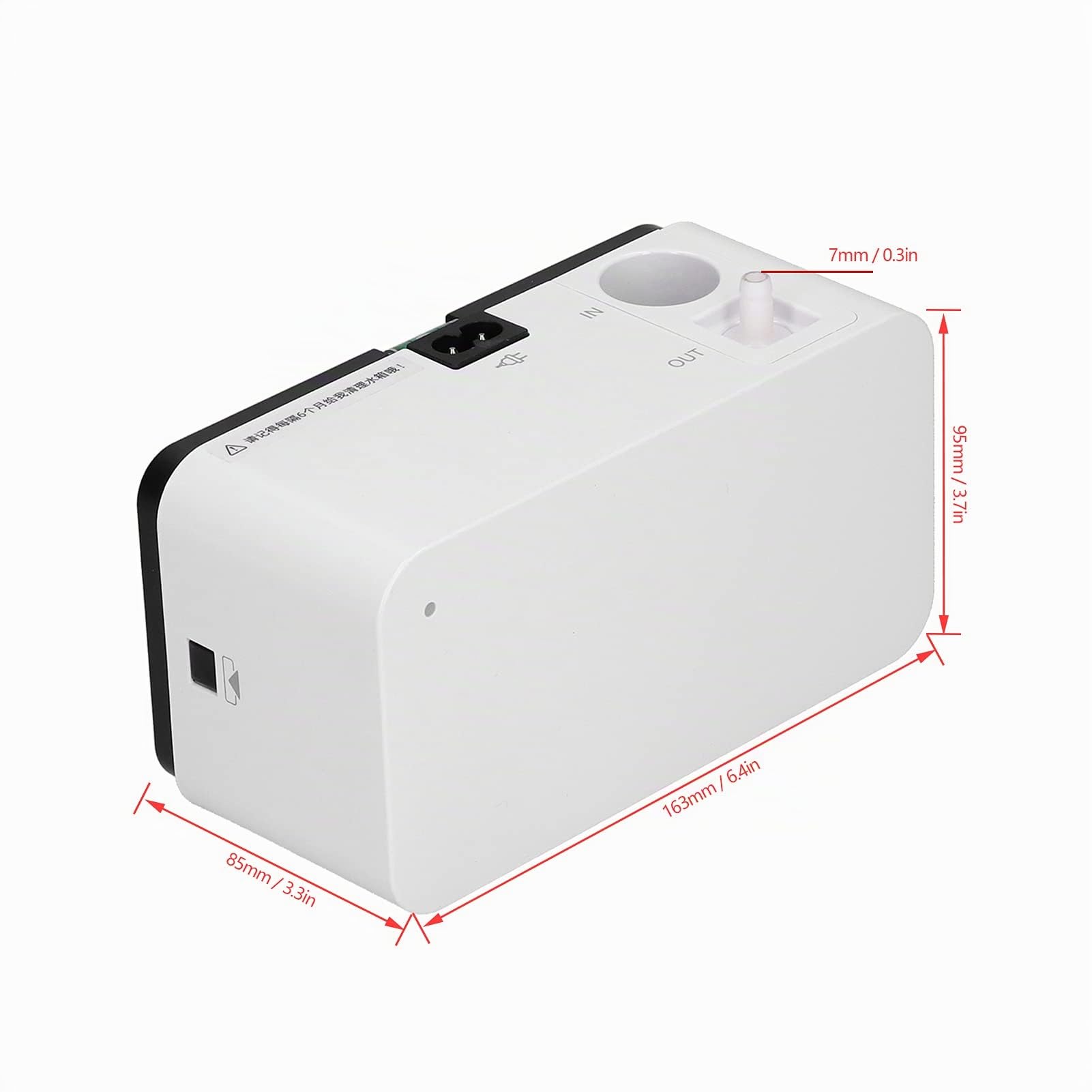 Bomba de Eliminación de Condensado, 110-240V 50-60Hz Silenciosa | Bomba de Drenaje para Aire Acondicionado, Sensor de Nivel por Electrodo, Instalación de Pared, Flujo 24m³/h, Elevación 12m