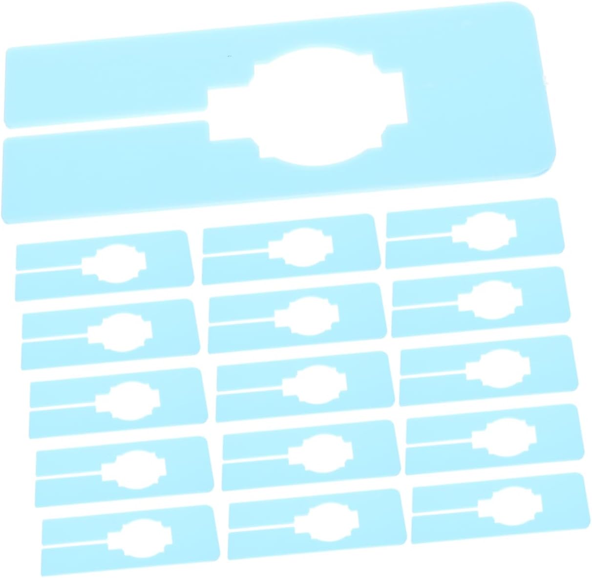 Zerodeko 30pcs Clothing Dividers for Closet Organization Lightweight Plastic Tags for Efficient Sorting and Easy Access Nursery and Personal Wardrobe