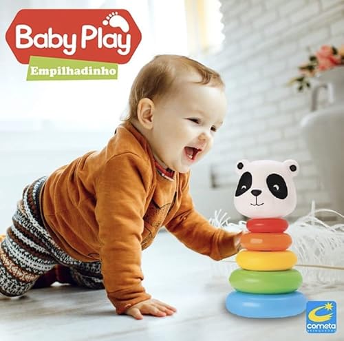 Brinquedos Cometa Cometa Brinquedos Brinquedo Educativo Baby Play Empilhadinho Ursinho Educativo Mul