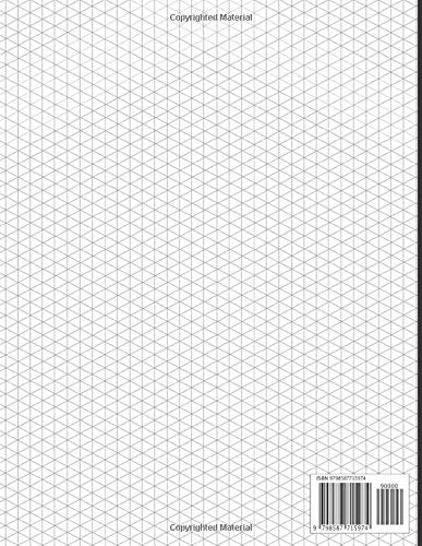Isometric Notebook: Isometric Graph Paper Notebook, White - Image 2