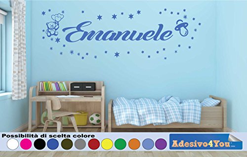 Adesivi Murali Bambini Nome personalizzato con