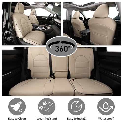 Image of EKR Car Seat Covers for Toyota Camry 2018-2024 (Hybrid),Full Set