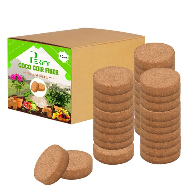 Perfy Cocopeat Coin 25 Pcs, Coir disc for Potting Soil Mix, 40mm Cocopeat Coins for Seedling for Plants (B0DD3R962T) Amazon Price History, Amazon Price Tracker