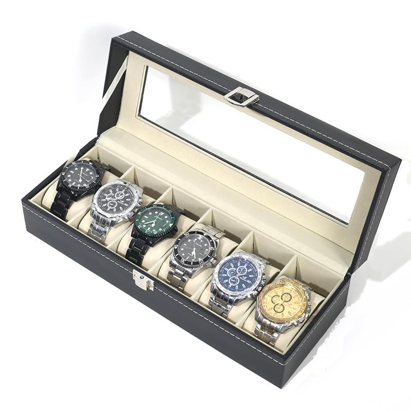 Rangement montres anti-rayures 6 blocs en similicuir pour protéger vos bracelets