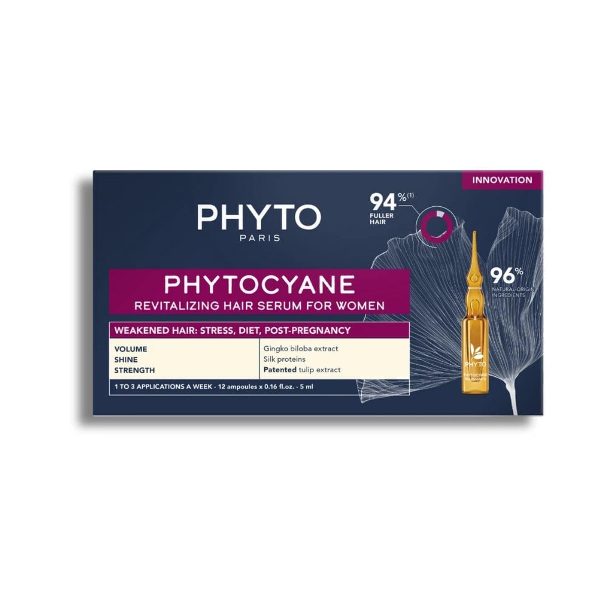 PhytoPhytocyane Anti Hair Loss Treatment for Women 12 x 5ml