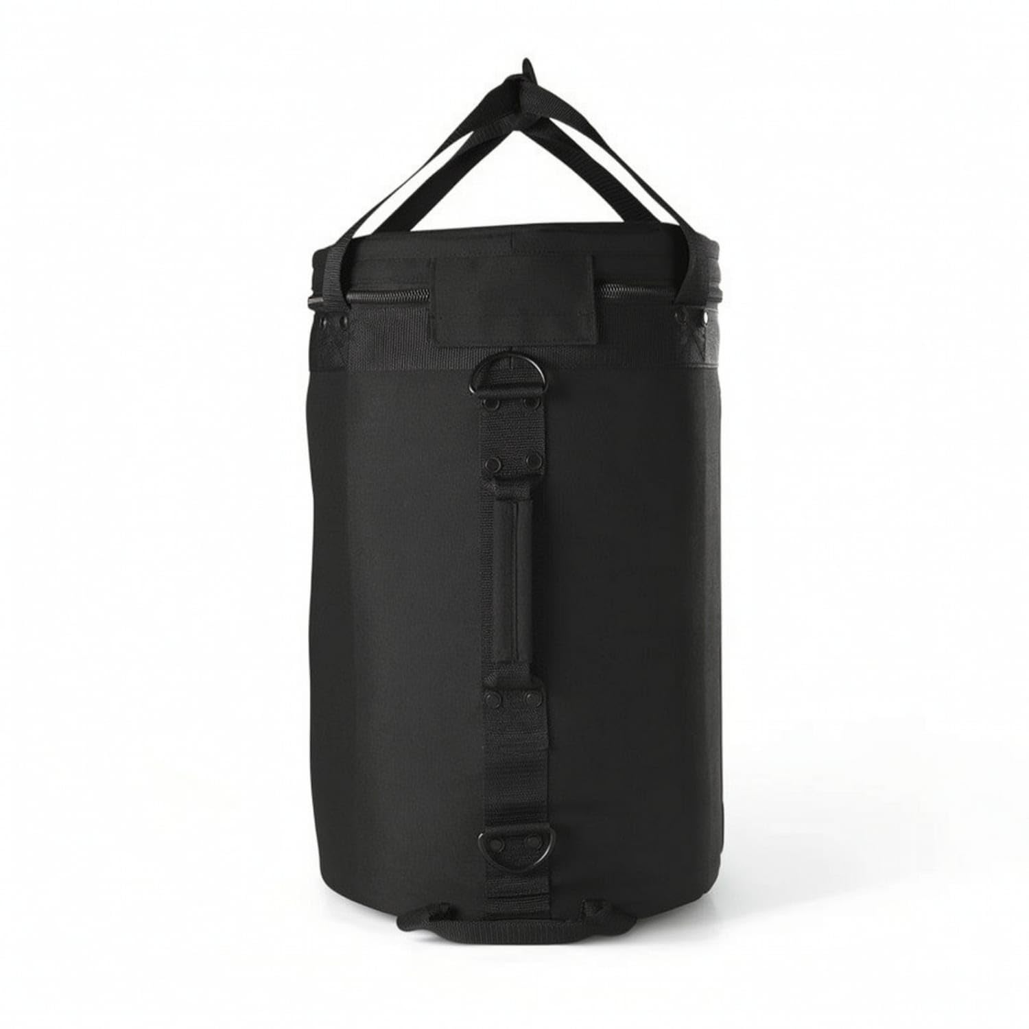 Soft-Sided Sports Ball Storage Bag Portable Cylindrical Ball Bag Zippered Structured for Coaches, Athletes, Trainers, Gym, Athletic Field, Black-image-26