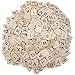 400 PCS Wood Scrabble Tiles DIY Wooden Scrabble Letters for Spelling Wood Tile Game
