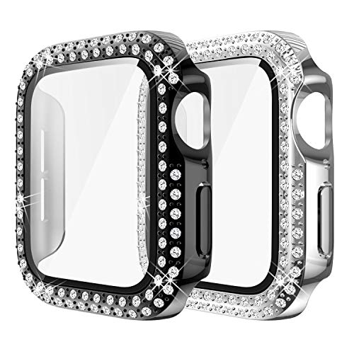 Yolovie (2-Pack) Compatible for Apple Watch Series 7 45mm Case with Screen Protector