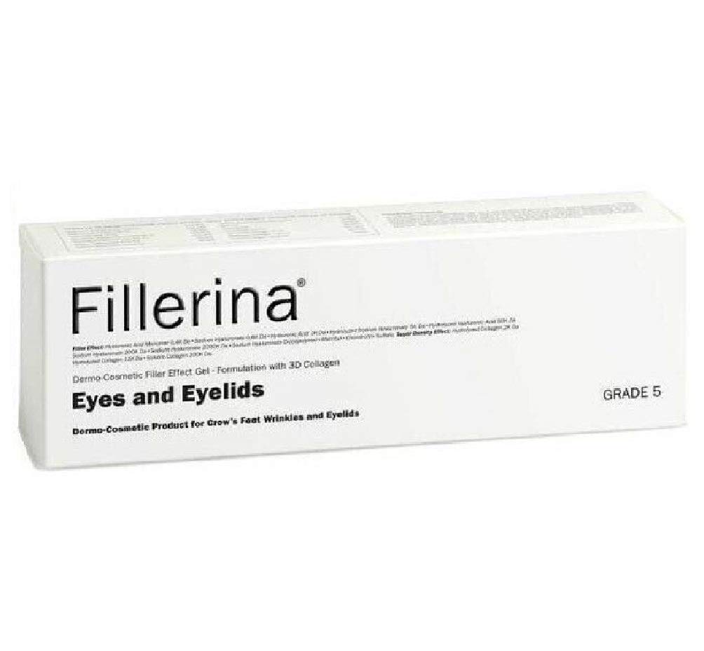 Fillerina - Gel per occhi e palpebre a effetto riempitivo, grado 5, 15 ml