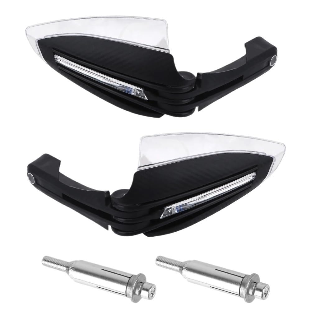 Protège-main moto anti-froid bouclier guidon 22mm clignotant contre impacts