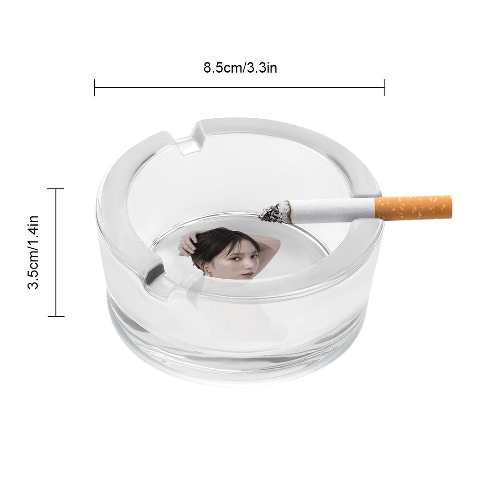 Amazon.co.jp: 本田翼 灰皿 たばこ灰皿 はいざら ガラス灰皿 喫煙具