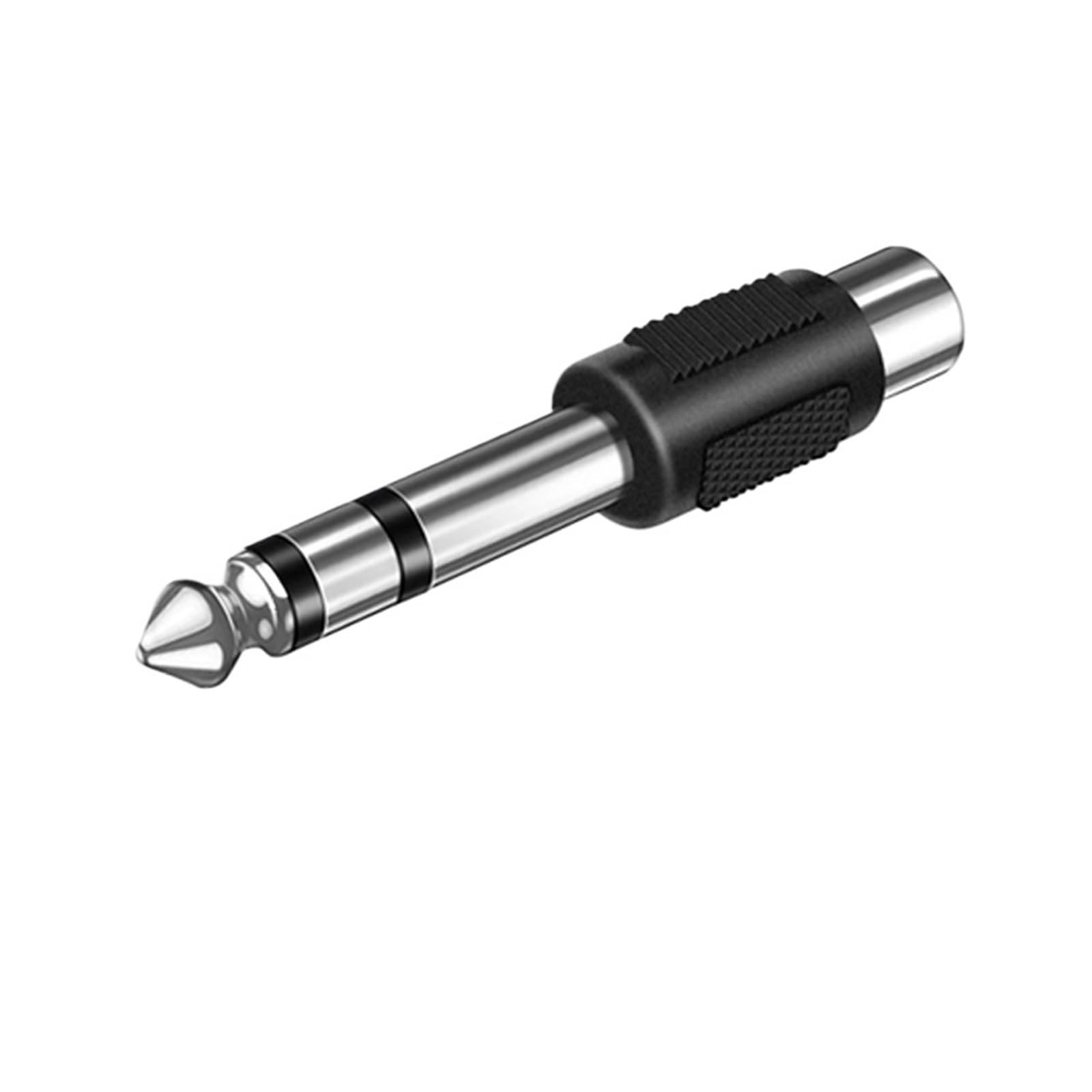 5/20 pezzi adattatore audio jack RCA femmina a spina mono maschio da 6,35 mm 1/4 di pollice(6.35 Stereo to RCA,100PCS)