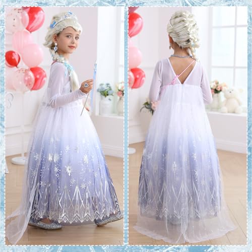 Disfraz Princesa Blanco para Niñas 6-7 Años miniatura 4