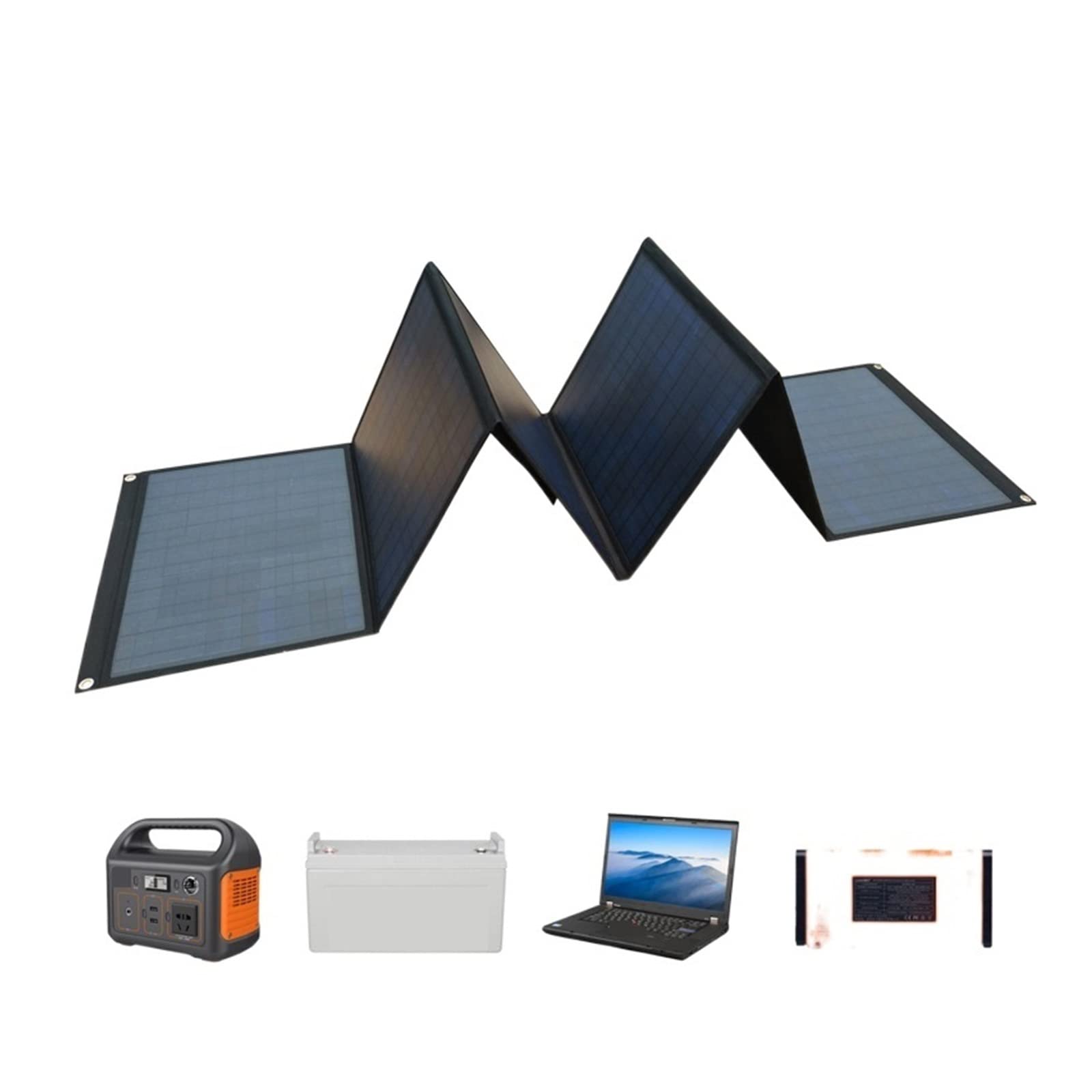 Pannello Solare 150W Monocristallino Pieghevole Solare Ad Alta Potenza Pannello Solare Portatile Alimentatore di Emergenza Mobile Esterno