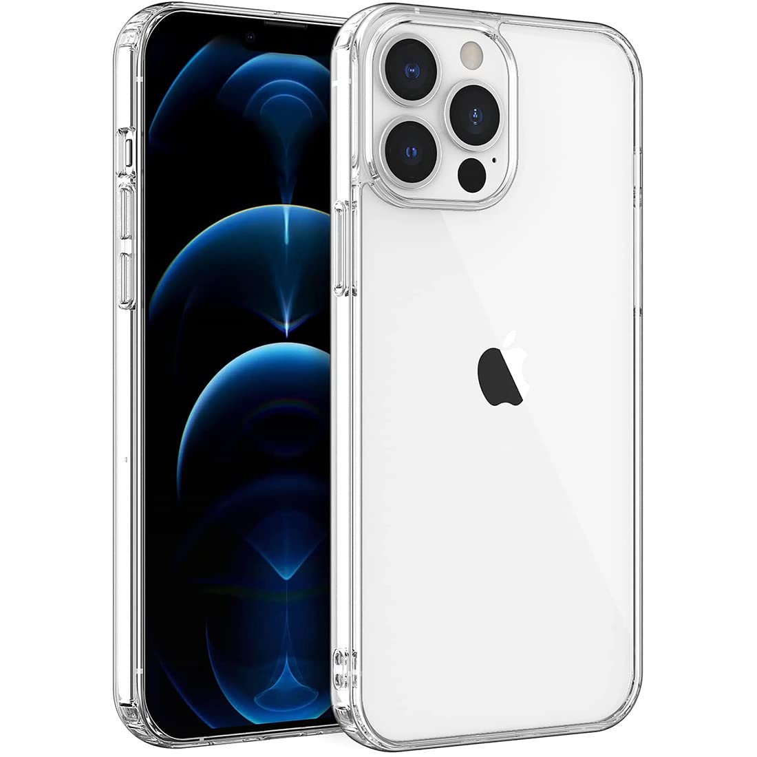 Amazon Brand - Solimo Mobile Cover (Soft & Shockproof Back Case with inbuilt Cushioned Edges), Transparent for Apple iPhone 13 Pro (Silicone_Clear)-image-20