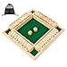 Produktbild Siebwin Shut The Box 10er, 4-Spieler Würfelspiel Holz Brettspiel Klappenspiel Board Spielzeug Holz Spiele mit Aufbewahrungstasche für Kinder seit und Familie Unterhaltsames