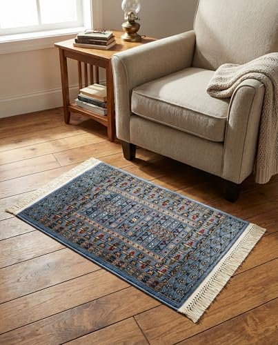Tapete de colección Bokhara Rugs.com 2x3 azul miniatura 5