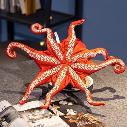 Uixxducc Kuscheltier Oktopus Plüschtier Plüsch Stofftier Krake,Weich Bequem Plüsch Kissen Neugeborenes Baby Lustiges Plüsch Puppe Spielzeug Geschenk für Kinder