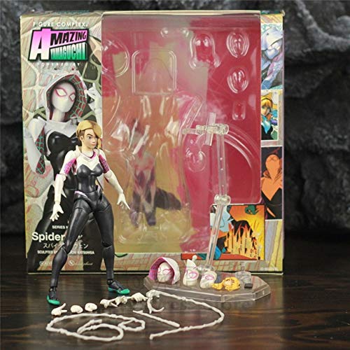 Junww Spider Gwen 6" Action Figure Into the Spider Verse Legends Man KO's Amazing Yamaguchi 004 Toys