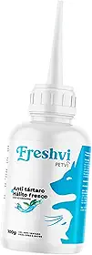 Freshvi Gel Bucal para Cães e Gatos | Anti Antitártaro e Mal Hálito | Hálito Fresco | Uso Veterinário | 100g – PETVI