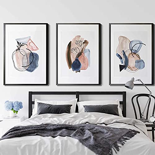 Affiches nordiques sur toile de qualité supérieure abstrait minimaliste