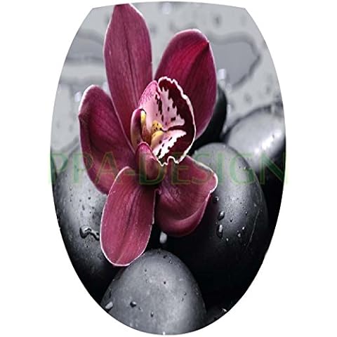 Sticker WC Galets Orchidée Fiico Cover