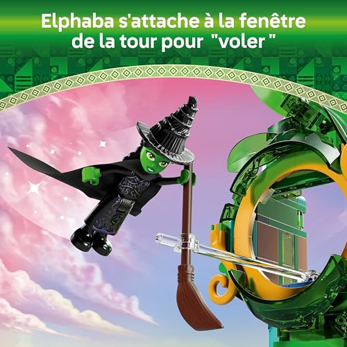 LEGO Wicked Bienvenue à Emerald City - Jouet Collector avec Une Tour, Glinda et Elphaba - Idée Cadeau Anniversaire pour Les Fans de la Comédie Musicale dès 9 Ans - Maisons de Poupée 75684
