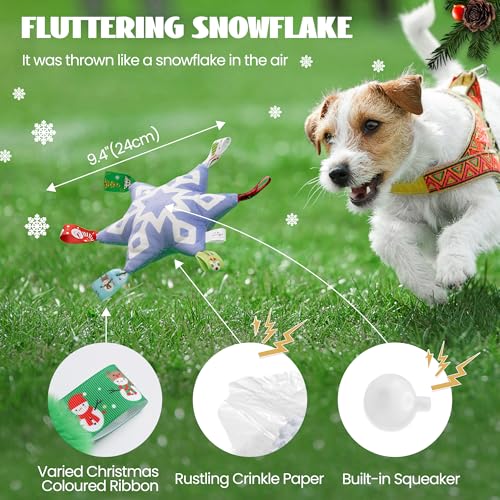 Nocciola 4 Pack Juguetes de Navidad para Perros miniatura 4