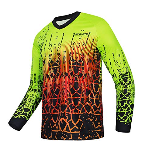 WeimoMonkey Cycling Jersey Men Long Sleeve MTB T-Shirt Mountain Bike Motocross Jersey