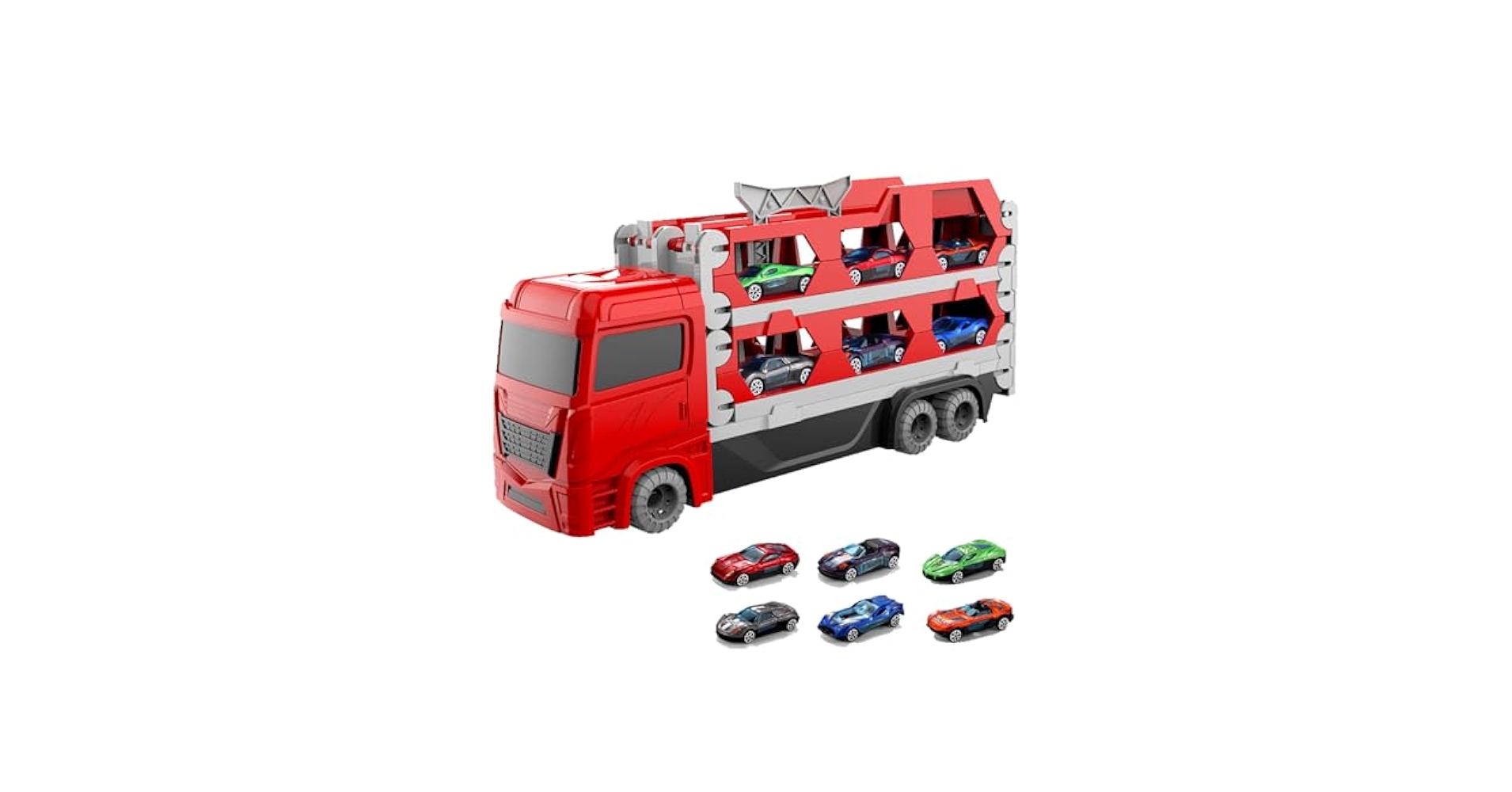 Amazon.co.jp: トレーラー ミニカーセット 大型トレーラー 合金
