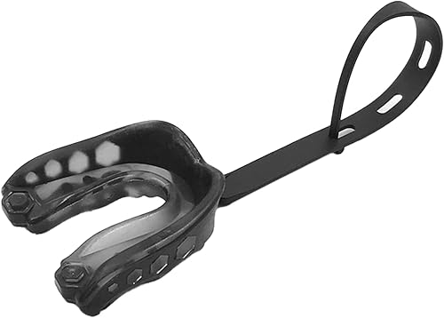 Protector bucal de EVA para boxeo, rugby, kickboxing, baloncesto, rugby con cordón, armadura de dientes de rugby para proteger los aparatos