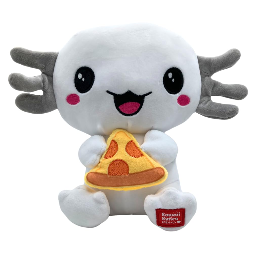 UKToyworldSnaxolotl Plush Kawaii Kuties plush 10 Inch White Axolotl Plush Toy