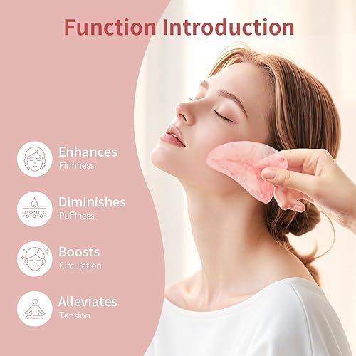 Miniatura 2 de TAIHI Gua Sha - Herramientas faciales de resina natural, cristal transparente, en forma de corazón, terapia de acupuntura, terapia de acupuntura,