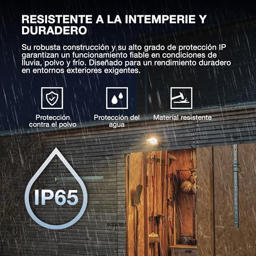 Proyector LED exterior OSRAM PC 20W 3000K gris para iluminar fachadas y terrazas 5