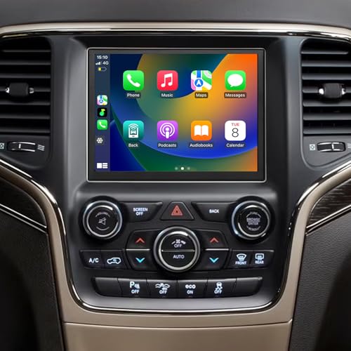 Car Radio Stereo for OEM 8.4 inch Jeep Grand Cherokee Renegade Dodge Ram Durango Challenger Chrysler 300C Head Unit Radio with CarPlay Touch Screen Android Auto Bluetooth Backup Camera
