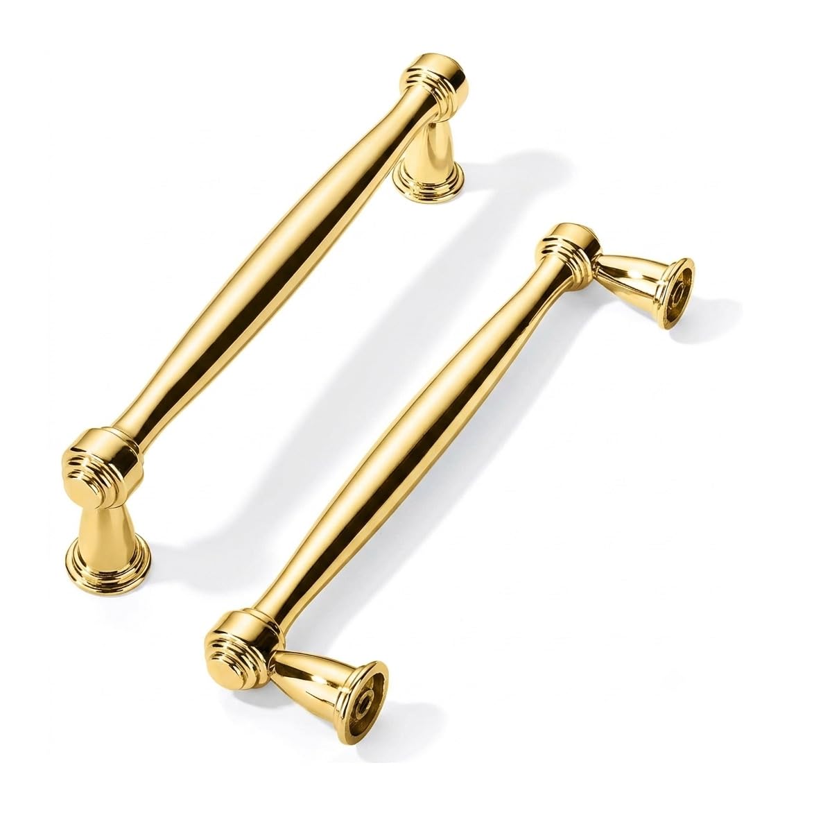 KHTUMEWARE Luxury Handmade 100% Solid Retro Unlacquered Brass Cabinet Pulls image