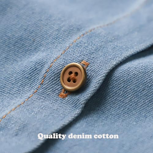 Denim Fake Collar Shirt Detachable,Versatile Accessories Dickey Collars Blouse Top for Women Girls Decorative Favors4