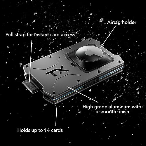 TITAN X Wallet | Minimalist Slim Metal anti RFID Wallet with Money Clip | Front Pocket Wallet | Pro Slide Edition (Airtag Ready, Gunmetal)4