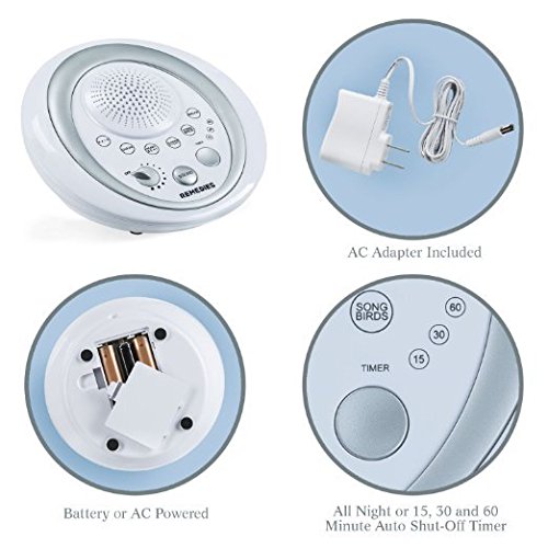 ReMEDies Sleeping Sound Machine - 6 Soothing Nature Sound