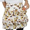 Homaisson Egg Apron, 12 Pockets Durable Canvas Egg Collecting Holding Apron Egg Gathering Apron for Chicken Duck Goose Eggs, Egg Carrier Canvas Apron for Housewife Farmhouse